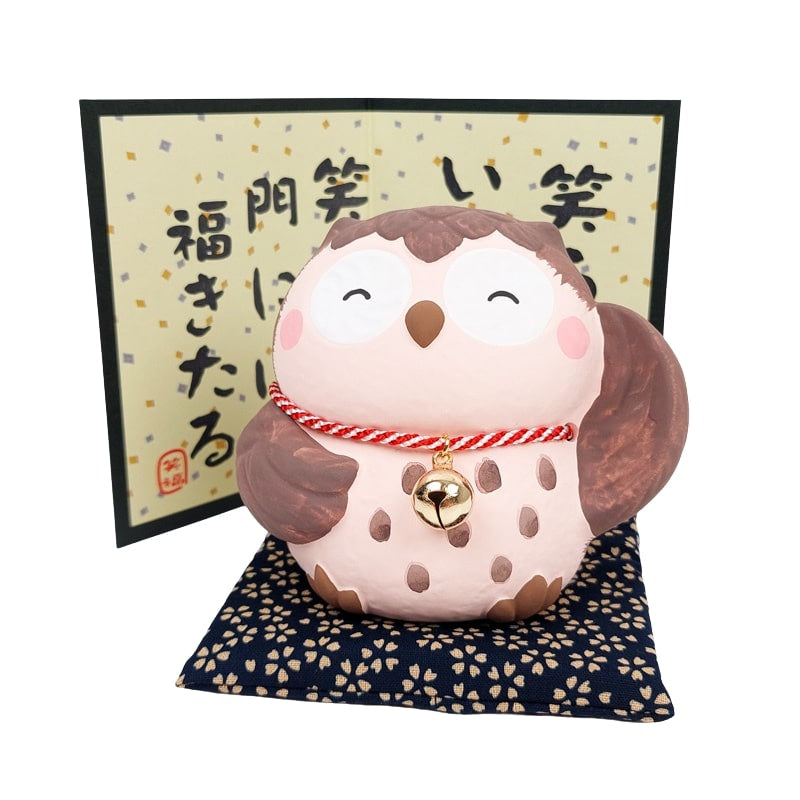 Figurine Chouette Japonaise Bonne Humeur