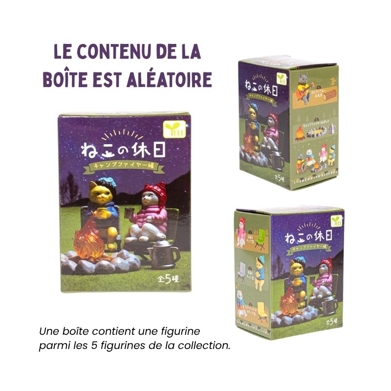 Figurine Gachapon Chat Camping