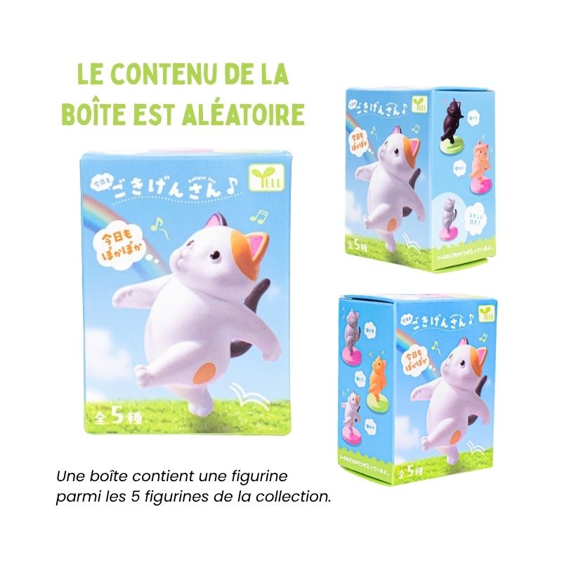 Figurine Gachapon Chat en Balade