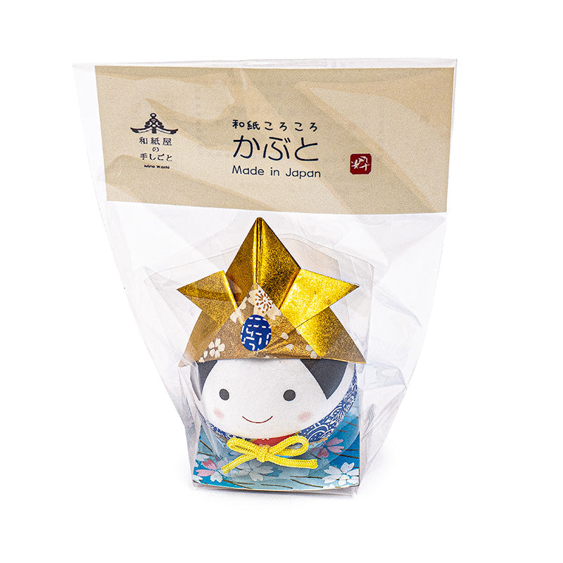 Figurine Okiagari Papier Washi Kabuto