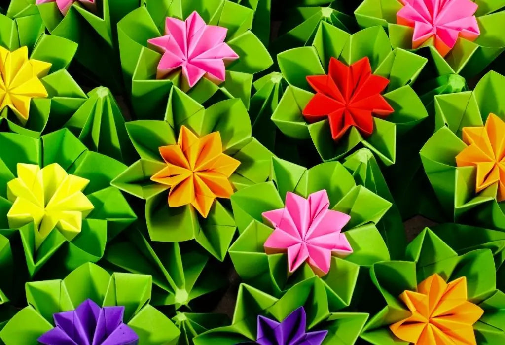 fleurs en origami