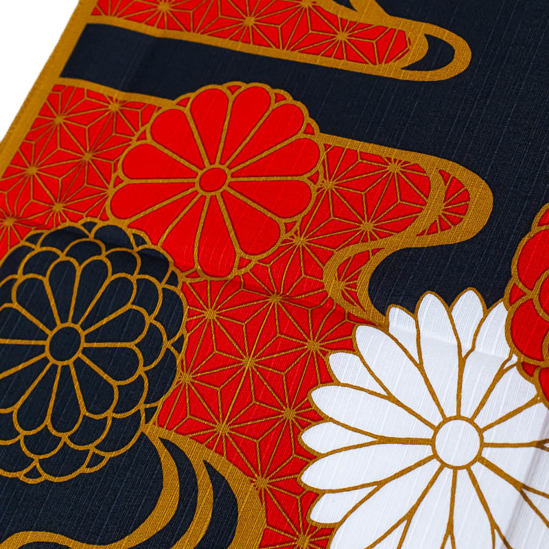 Furoshiki Japonais Chrysanthème - 50x50 cm