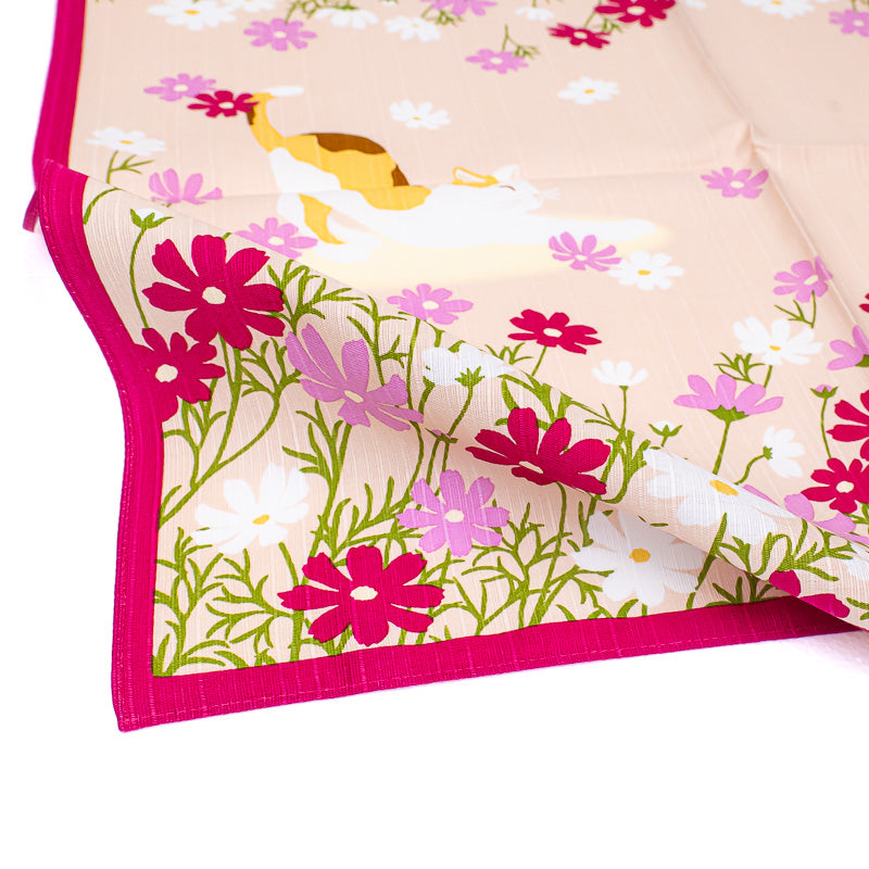 Furoshiki Japonais Fleurs Cosmos - 50x50 cm