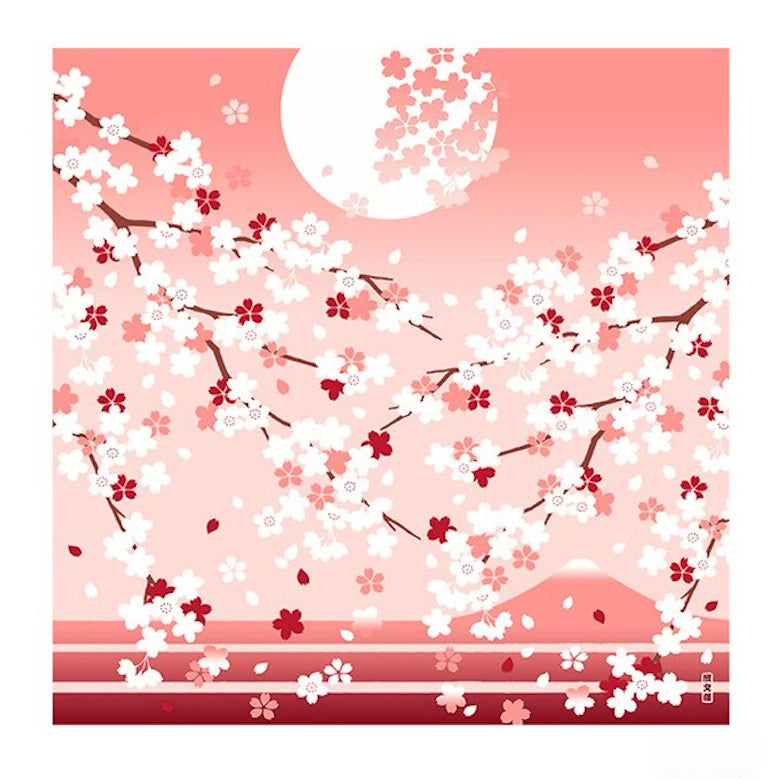 Furoshiki Japonais Fleurs Sakura - 50x50 cm