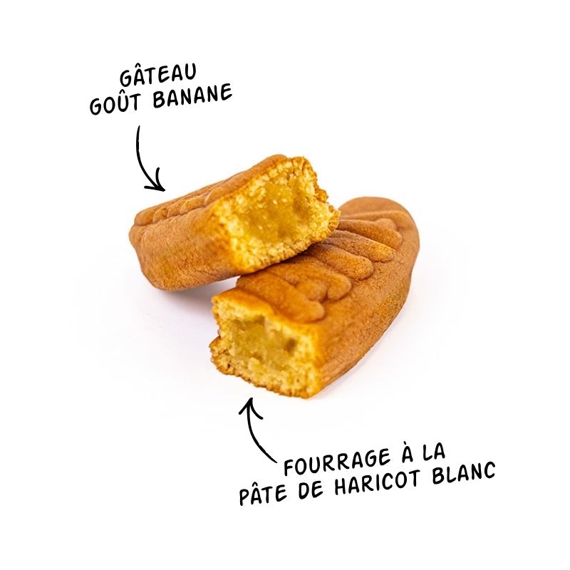 Gâteau Banana Cake Pâte de Haricots Blancs