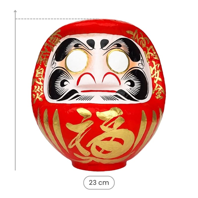 Grand Daruma Rouge - 23 cm