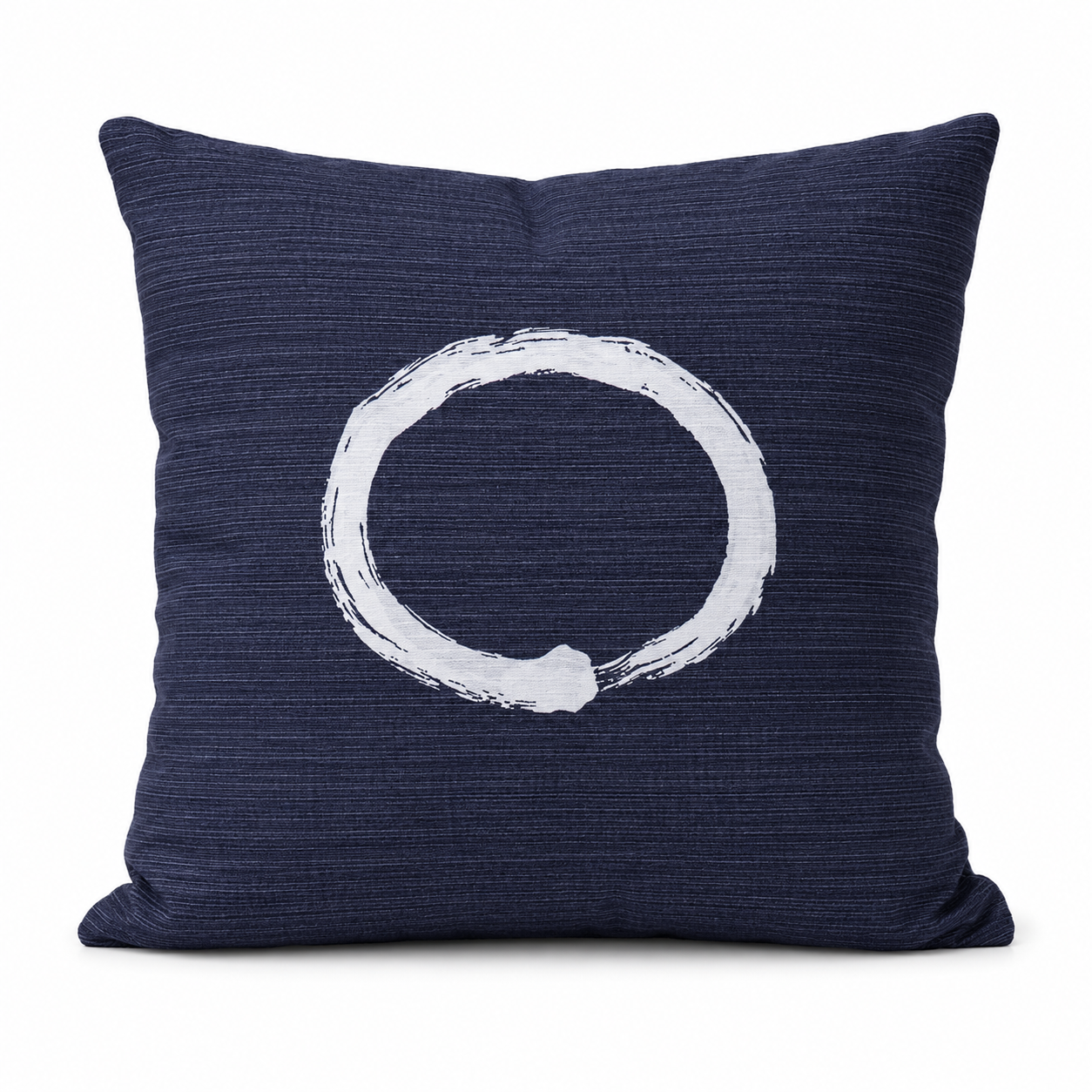 Housse de Coussin Japonais Ensō Bleue - 50x50 cm