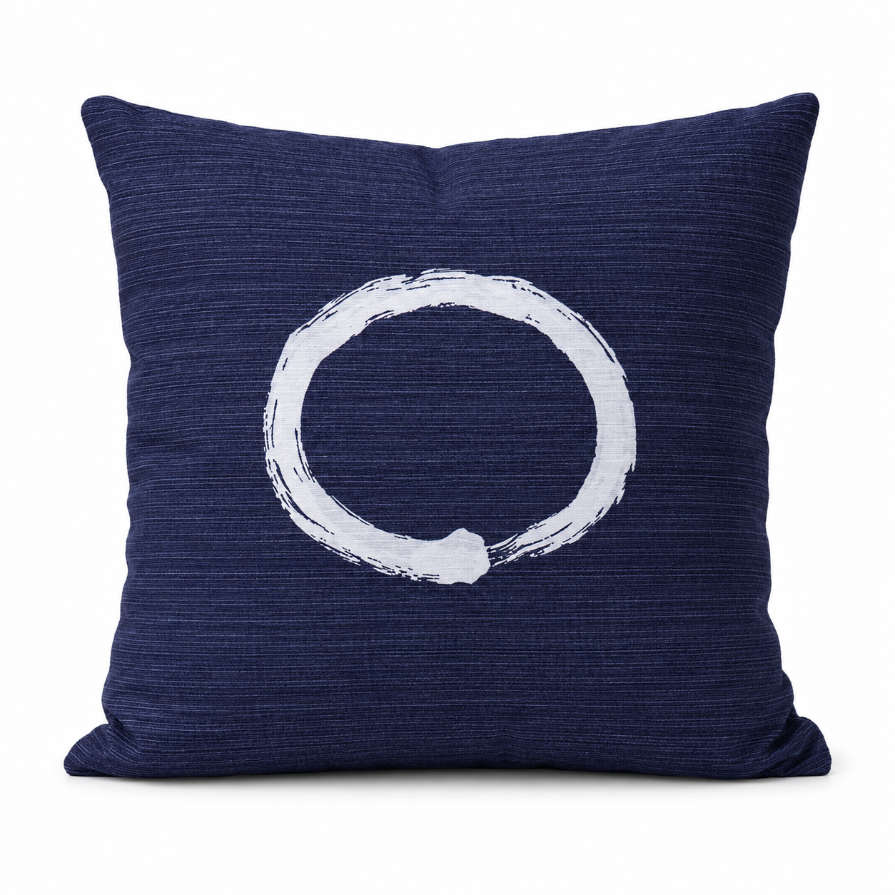 Housse de Coussin Japonais Ensō Bleue