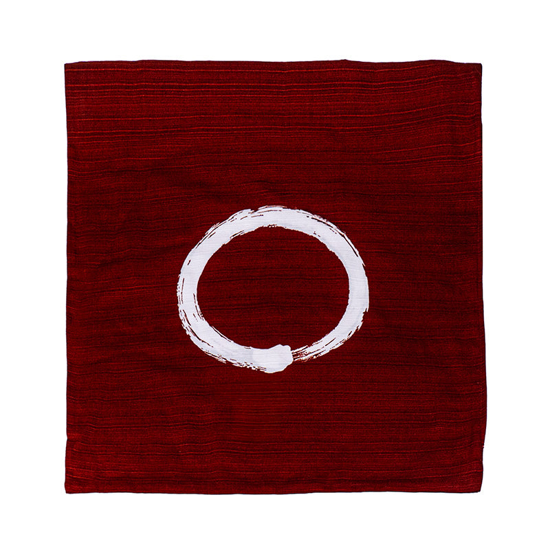 Housse de Coussin Japonais Ensō Rouge