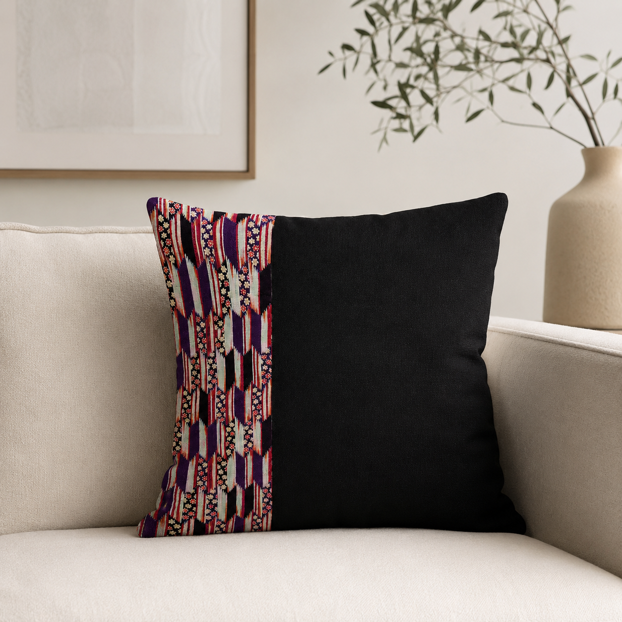 Housse de Coussin Japonais Koiki Yagasuri