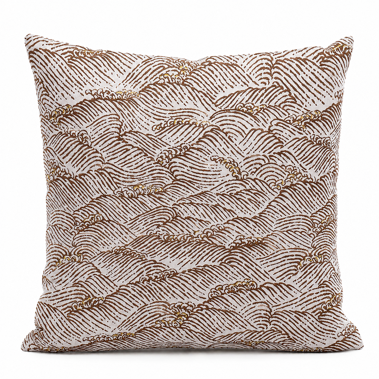 Housse de Coussin Japonais Motif Shiranami