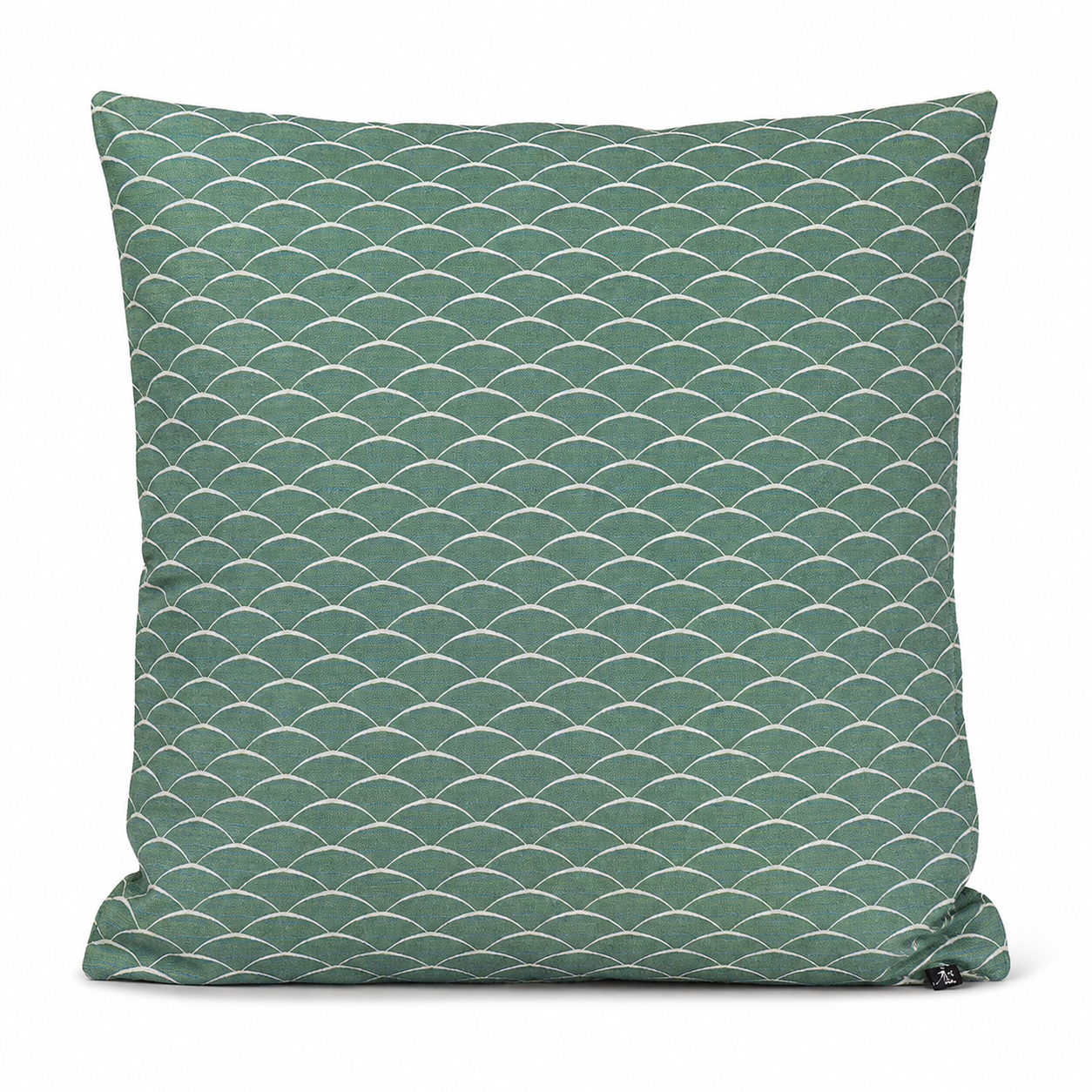 Housse de Coussin Japonais Tissu Tsumugi Vert - 50x50 cm