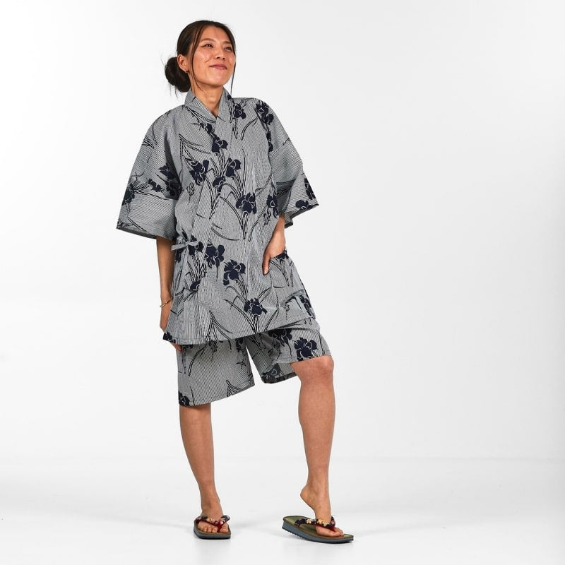 Jinbei Japonais Femme Iris