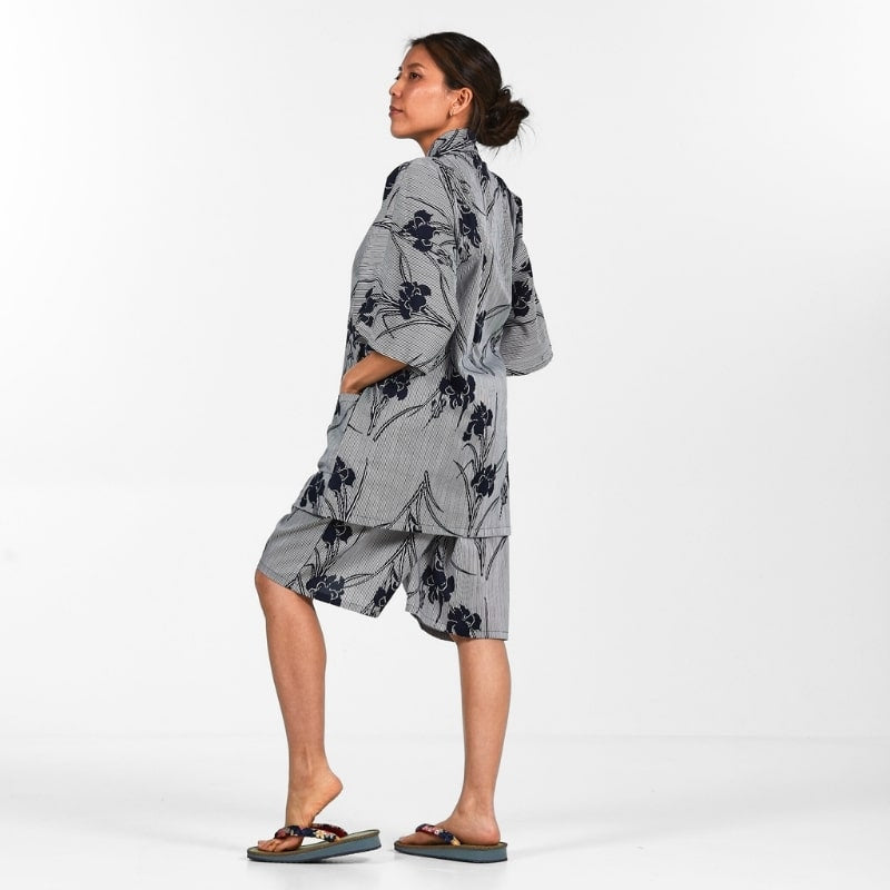 Jinbei Japonais Femme Iris