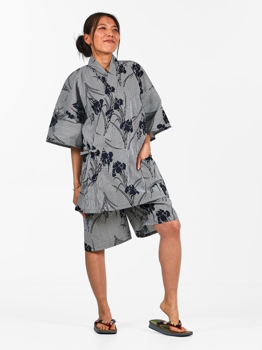 Jinbei Japonais Femme Iris - S