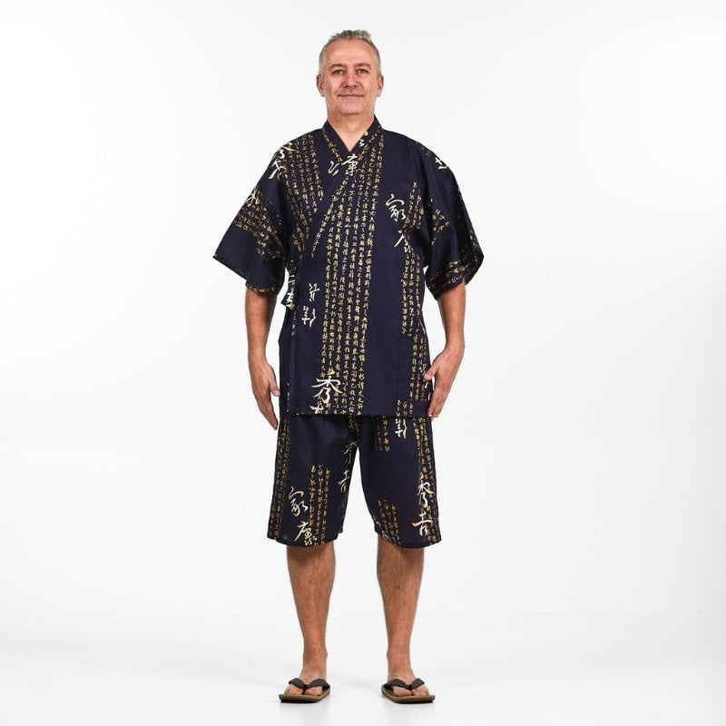 Jinbei Japonais Homme Kanji - S