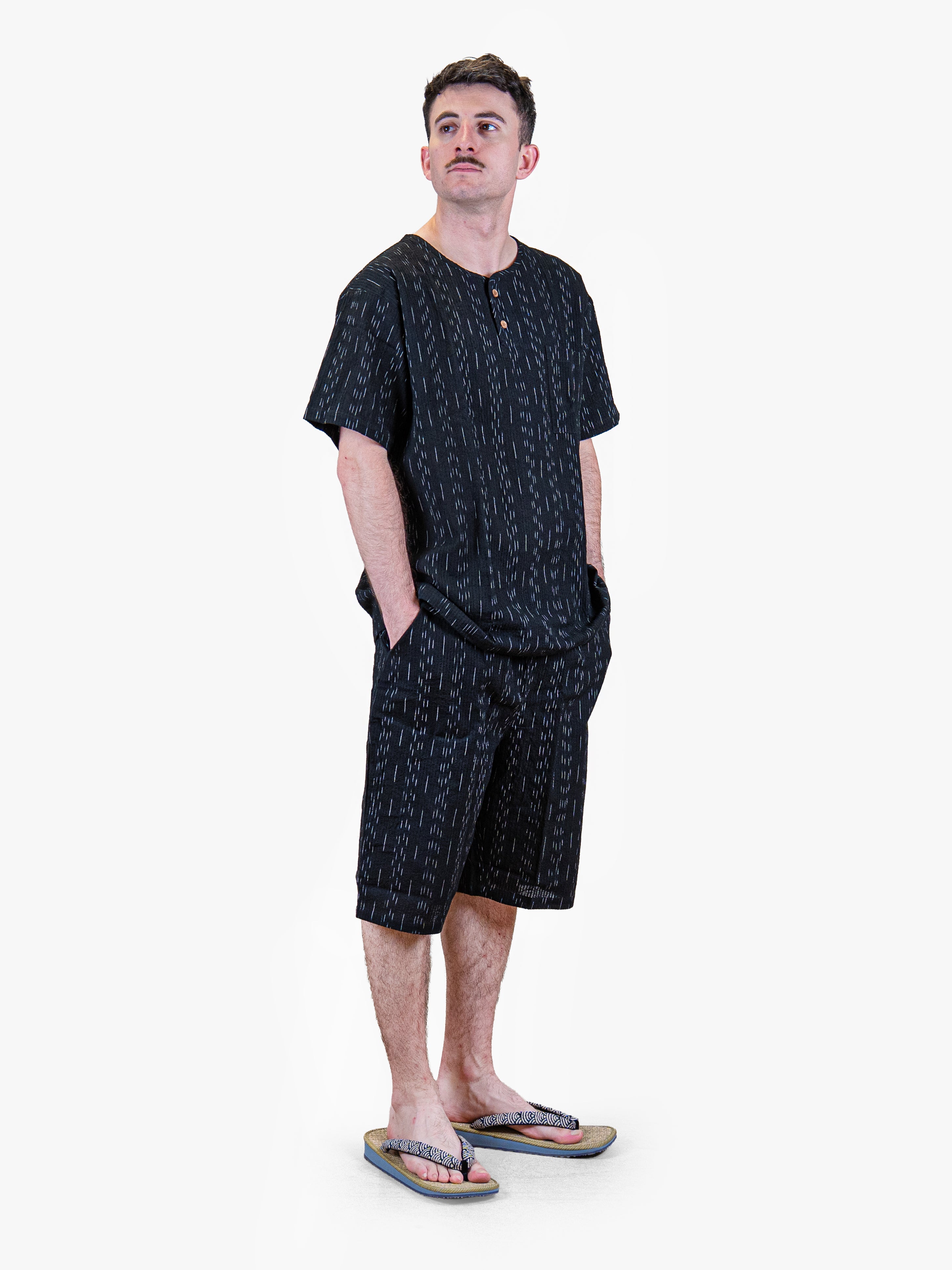 Jinbei Japonais Homme Kuro