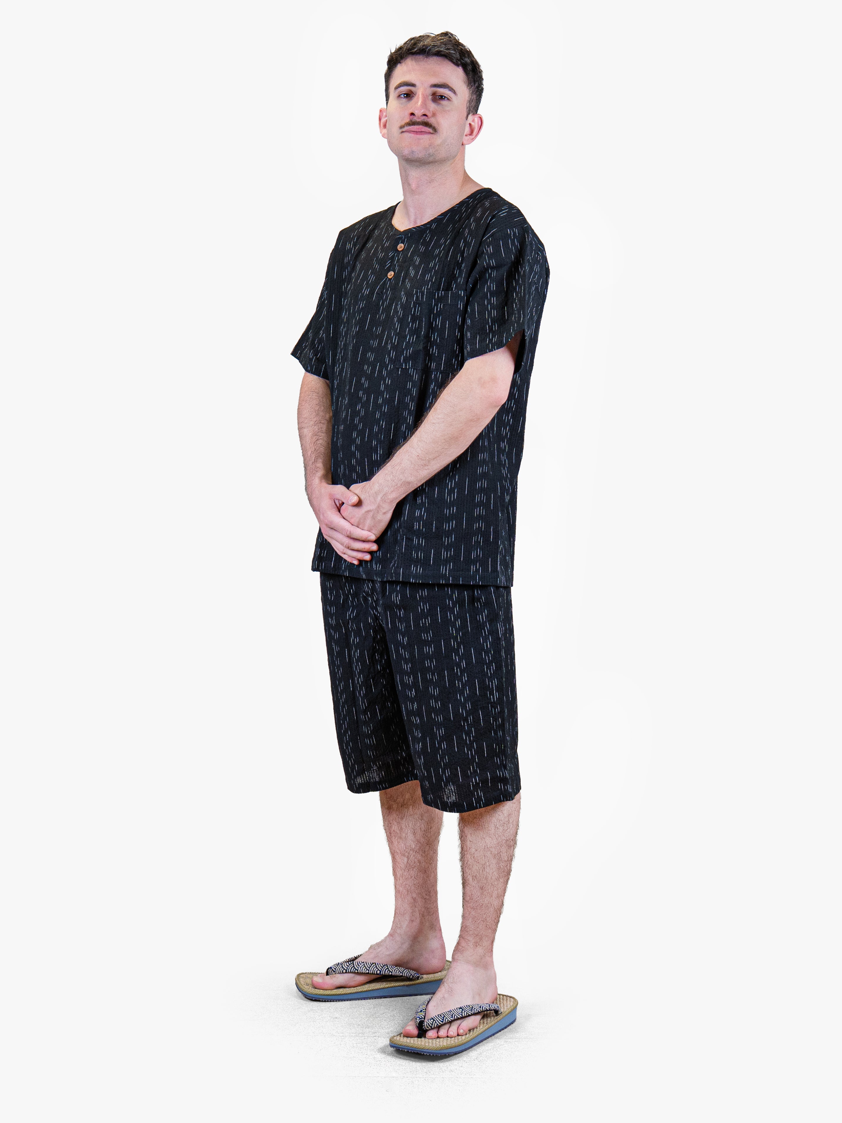 Jinbei Japonais Homme Kuro M