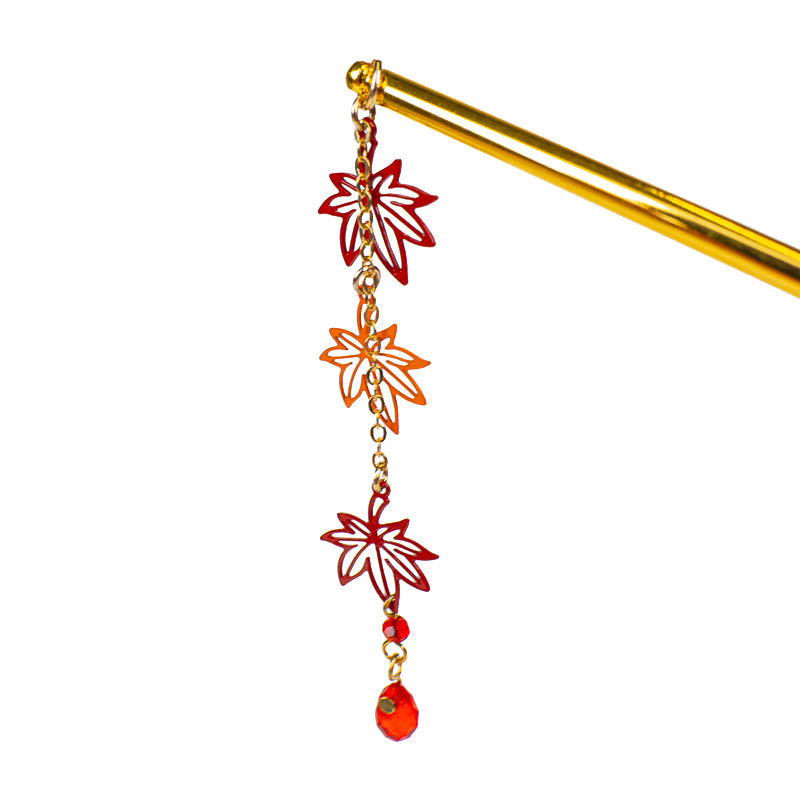 Kanzashi Japonais Feuilles Momiji