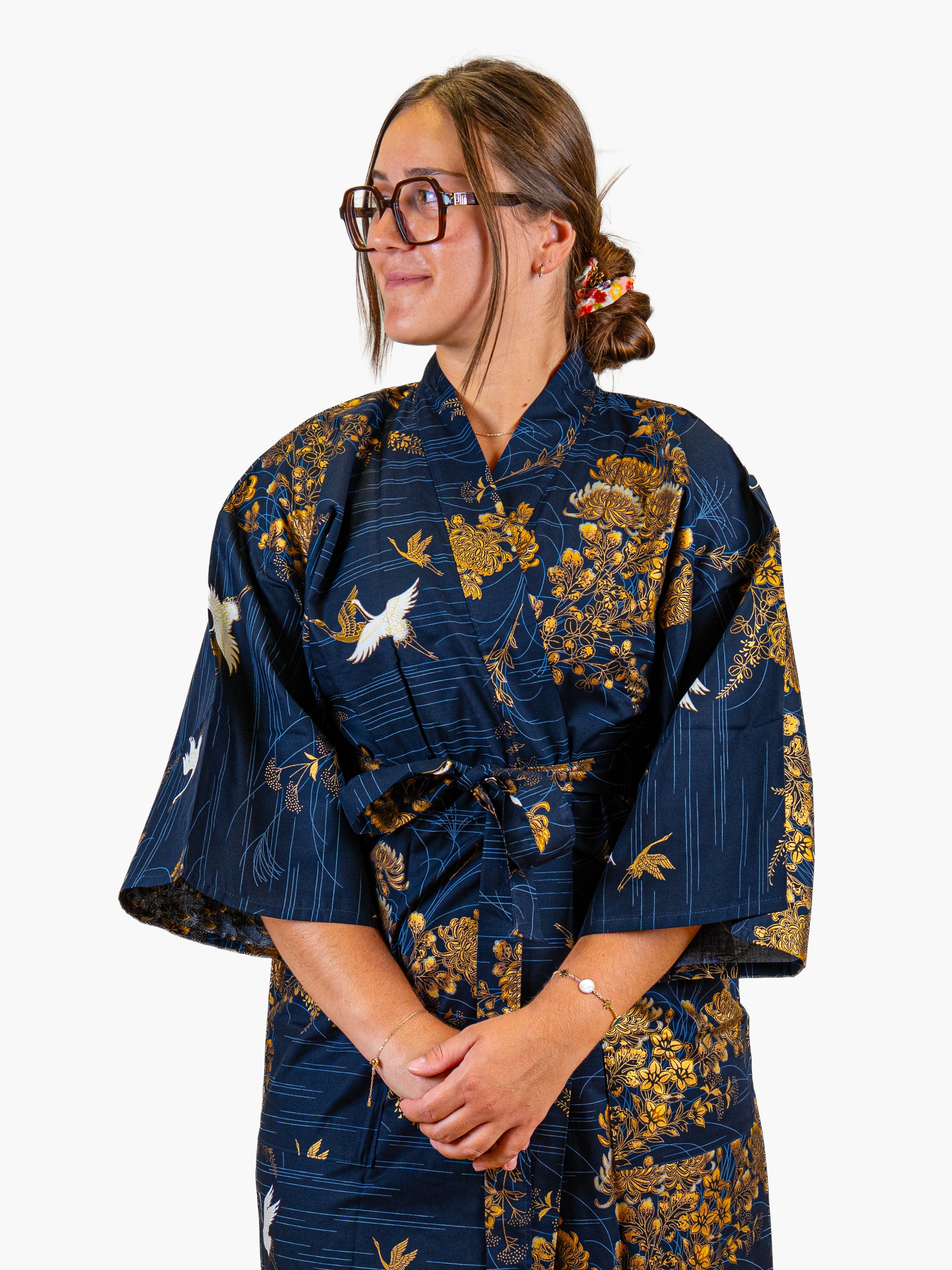 Kimono Happi Femme Kiku Tsuru