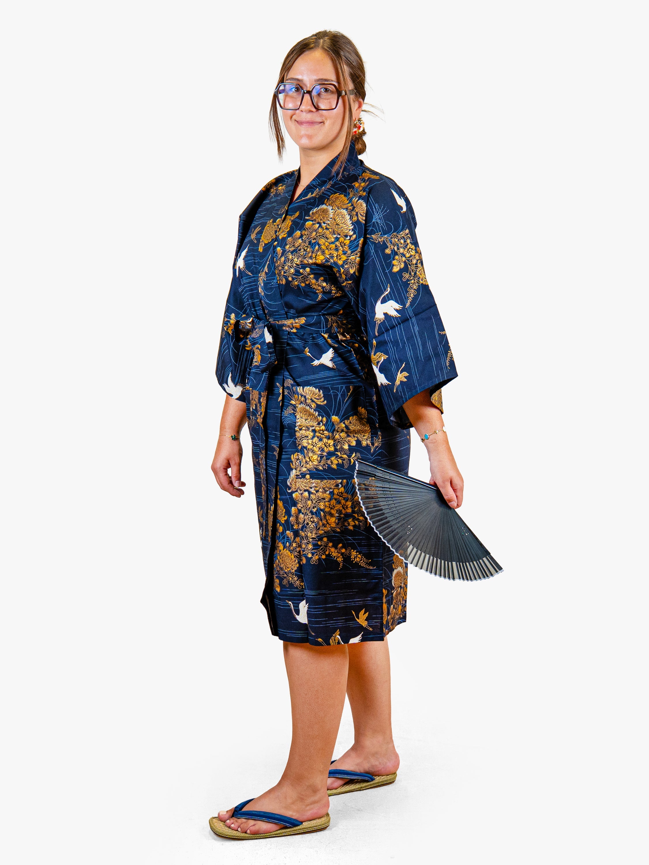 Kimono Happi Femme Kiku Tsuru