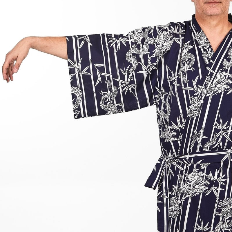 Kimono Happi Homme Bambou & Dragon - Taille unique