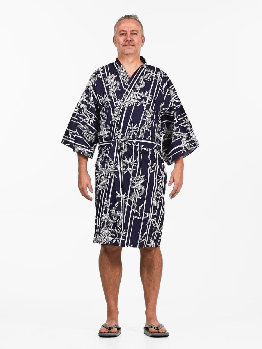 Kimono Happi Homme Bambou & Dragon - Taille unique