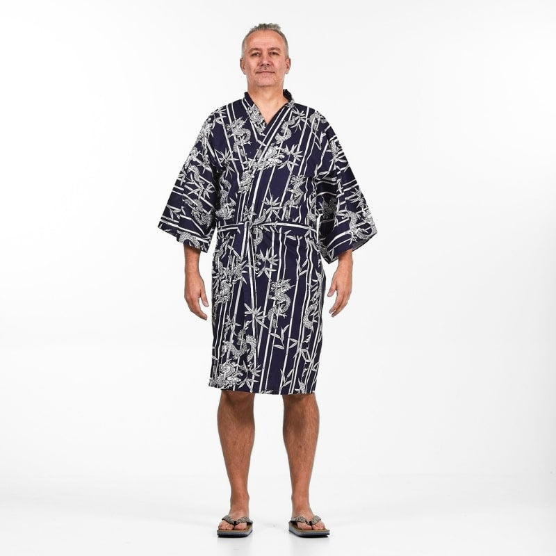 Kimono Happi Homme Bambou & Dragon - Taille unique