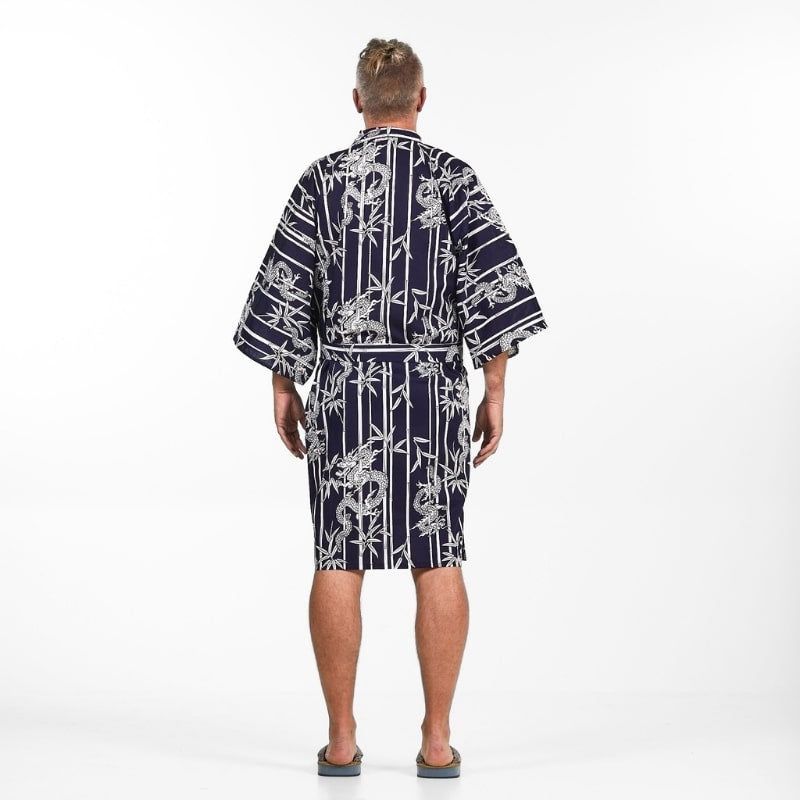 Kimono Happi Homme Bambou & Dragon - Taille unique