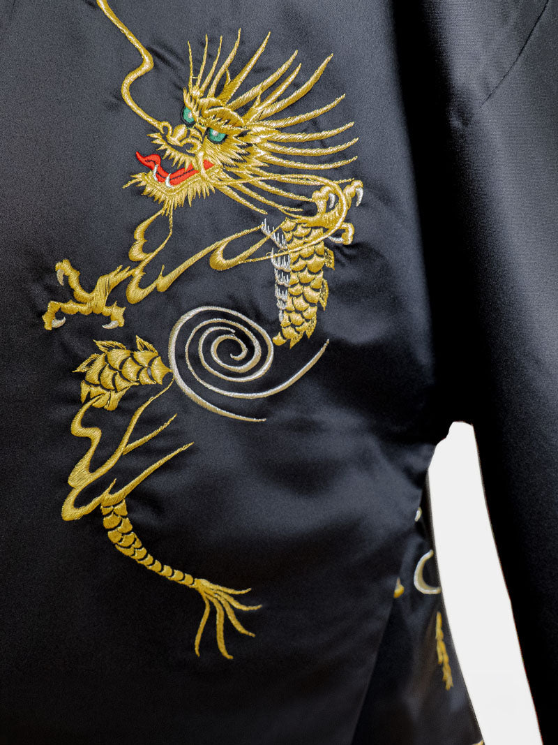 Kimono Happi Homme Oversize Dragon Doré