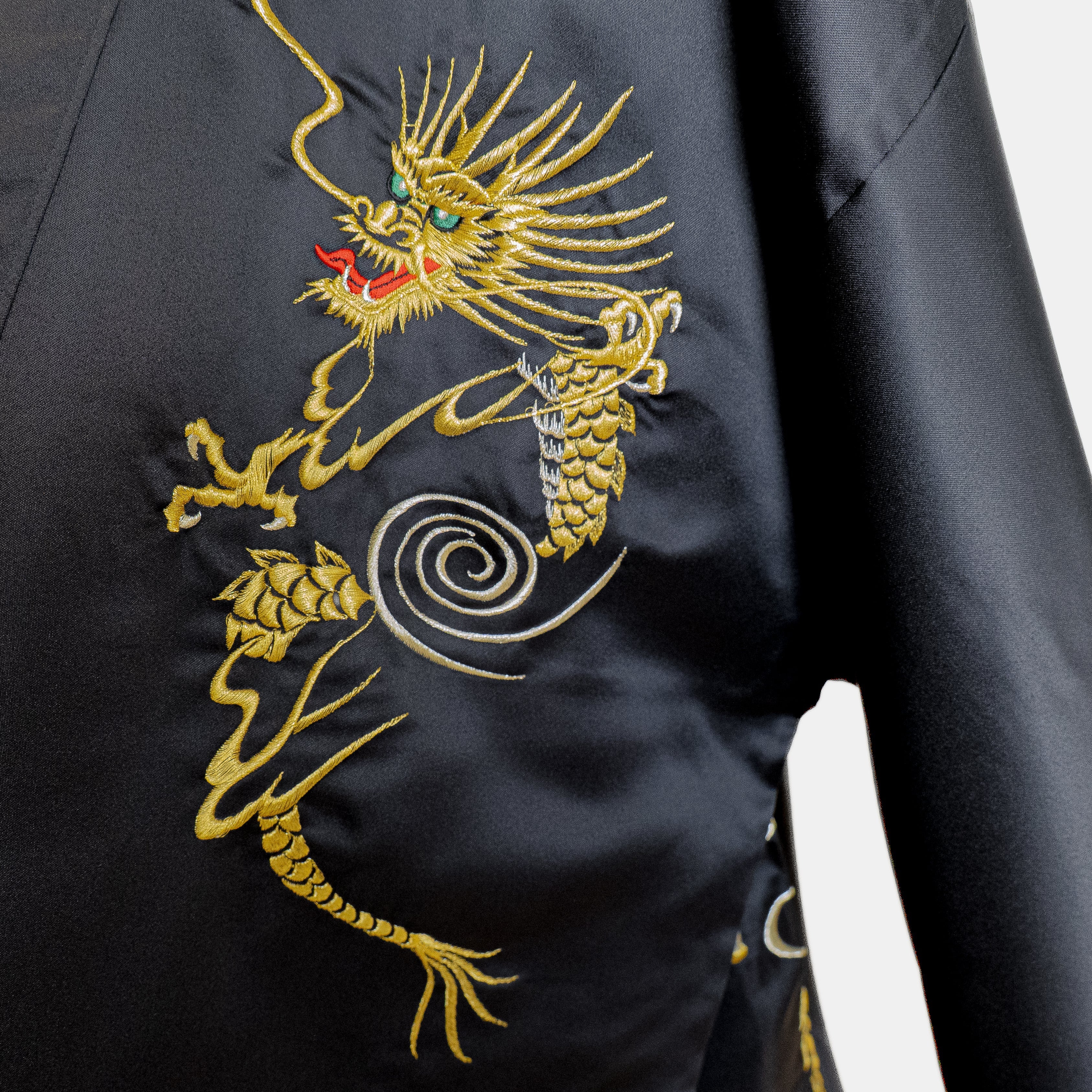 Kimono Happi Homme Oversize Dragon Doré