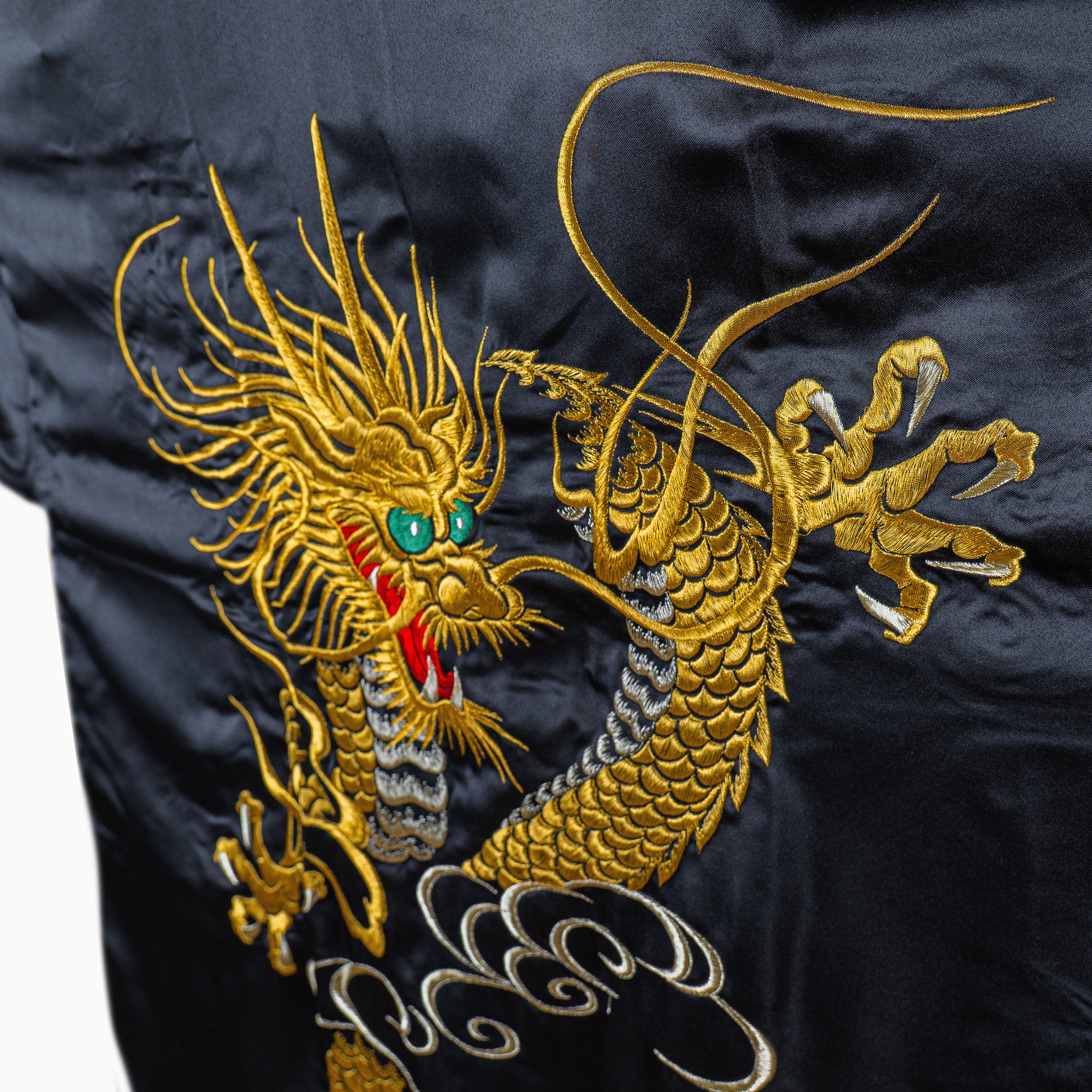 Kimono Happi Homme Oversize Dragon Doré