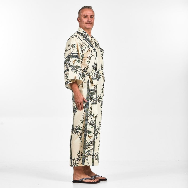 Kimono Homme Japonais Bambou - Taille unique