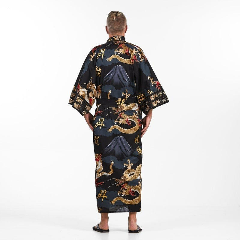 Kimono Homme Japonais Dragon - Taille unique