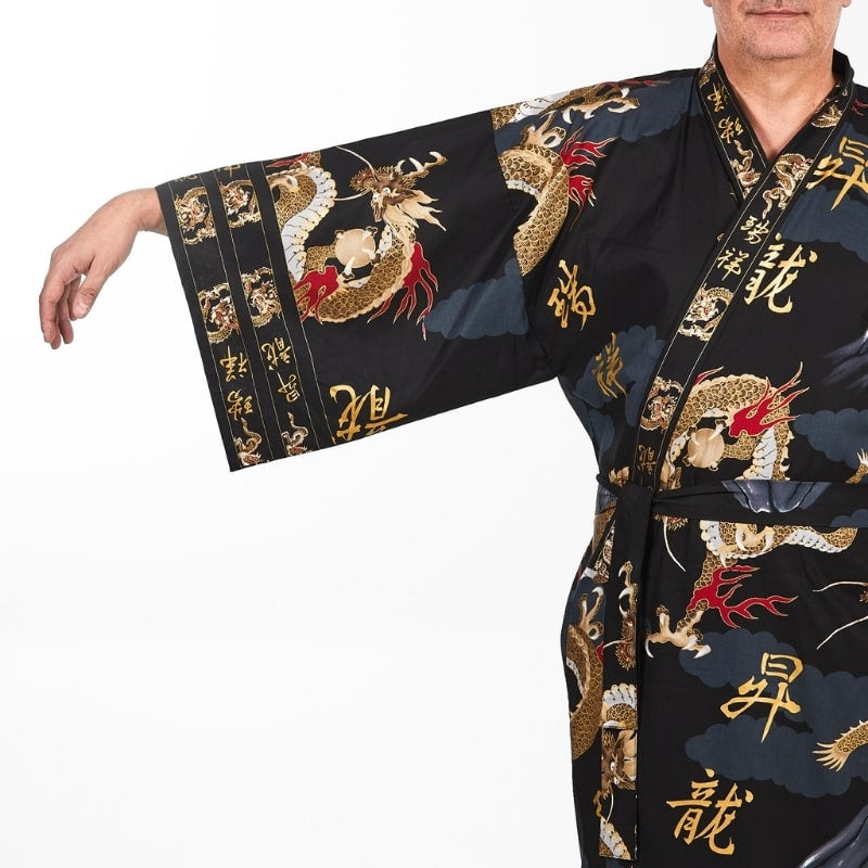 Kimono Homme Japonais Dragon - Taille unique