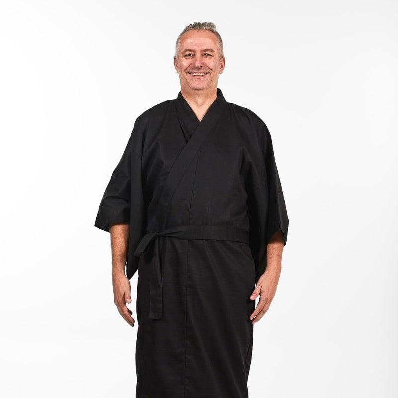 Kimono Homme Japonais Noir - Taille unique