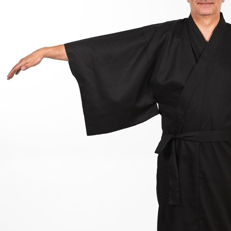 Kimono Homme Japonais Noir - Taille unique