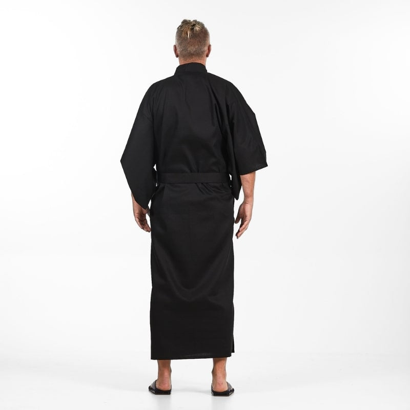 Kimono Homme Japonais Noir - Taille unique