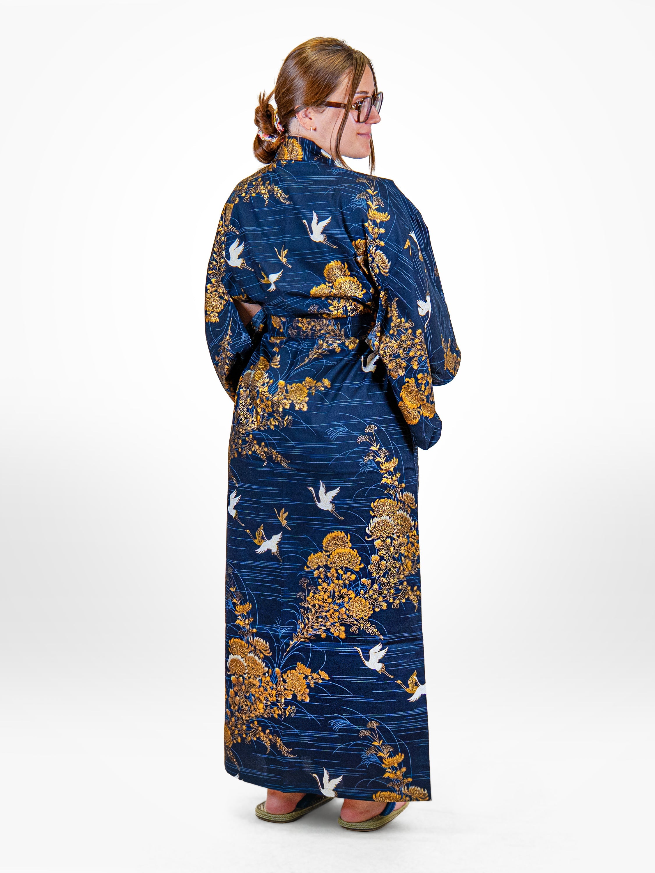 Kimono Japonais Femme Kiku Tsuru