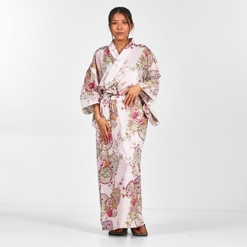 Kimono Japonais Femme Maru Mon - Taille unique