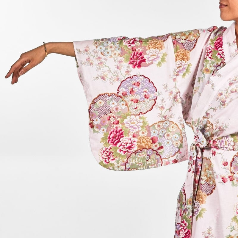 Kimono Japonais Femme Maru Mon - Taille unique