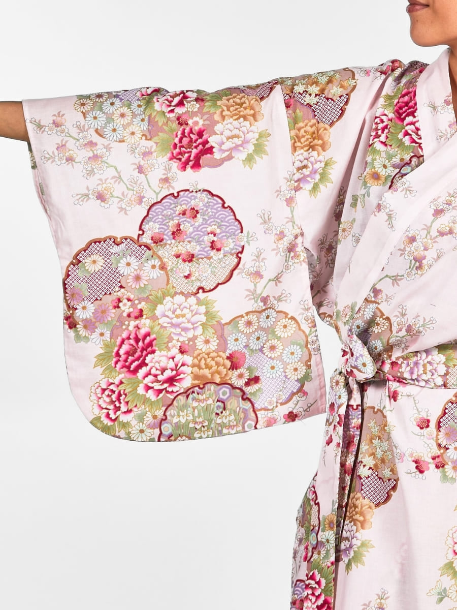 Kimono Japonais Femme Maru Mon - Taille unique