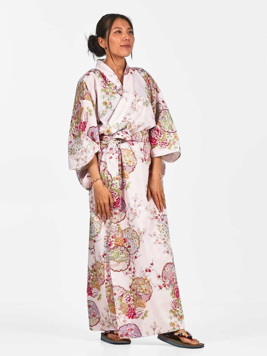 Kimono Japonais Femme Maru Mon - Taille unique