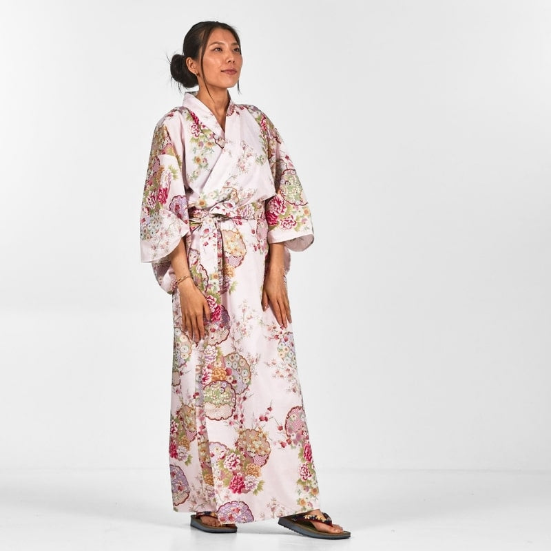 Kimono Japonais Femme Maru Mon - Taille unique