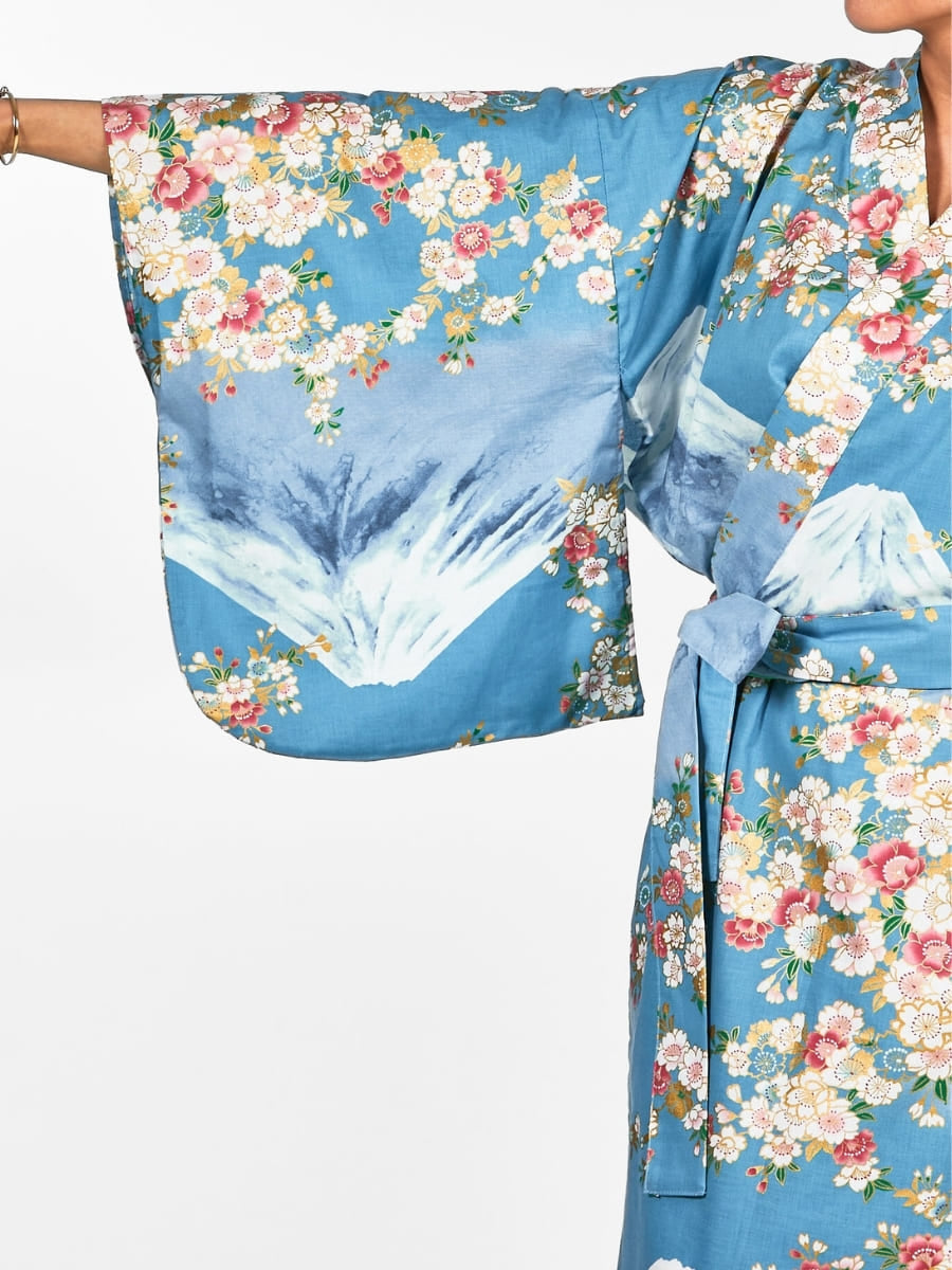 Kimono Yukata Femme Fujisan no Sakura