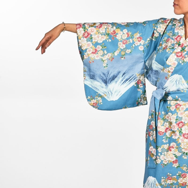 Kimono Yukata Femme Fujisan no Sakura