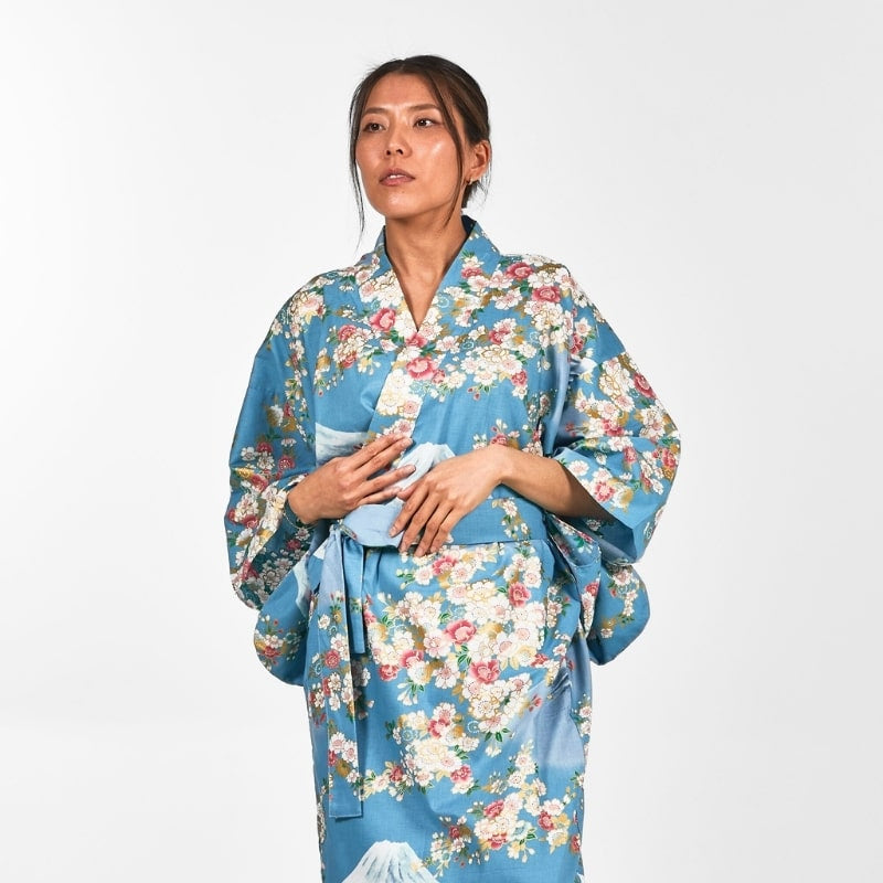 Kimono Yukata Femme Fujisan no Sakura