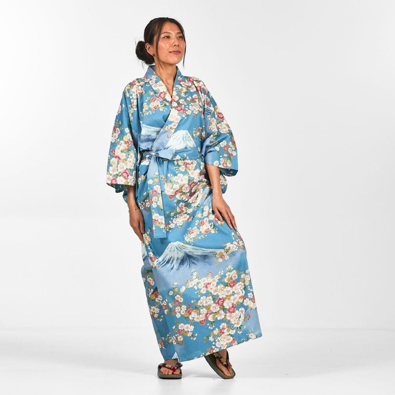 Kimono Yukata Femme Fujisan no Sakura