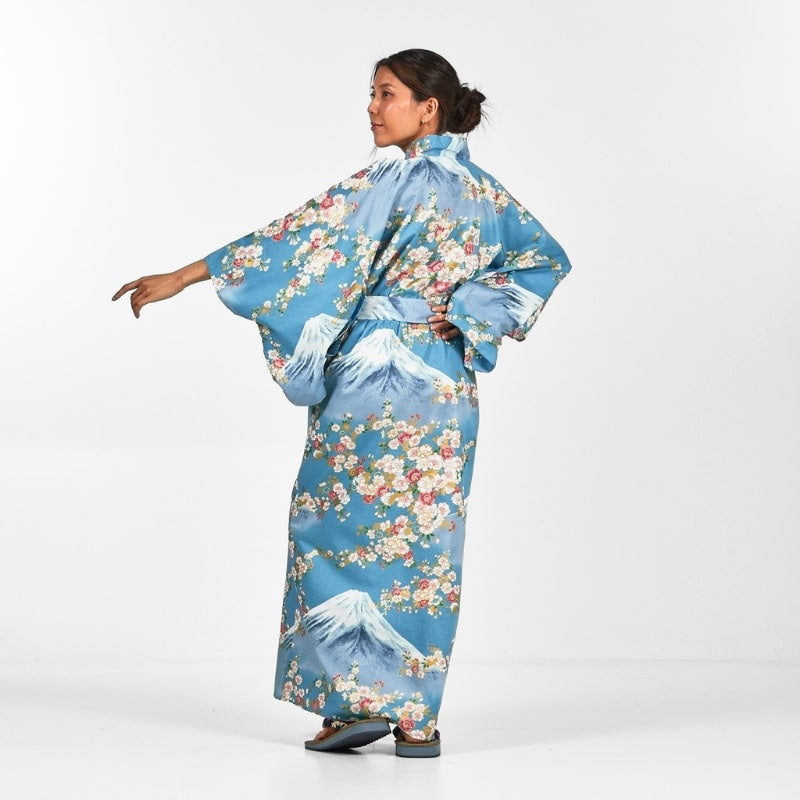 Kimono Yukata Femme Fujisan no Sakura