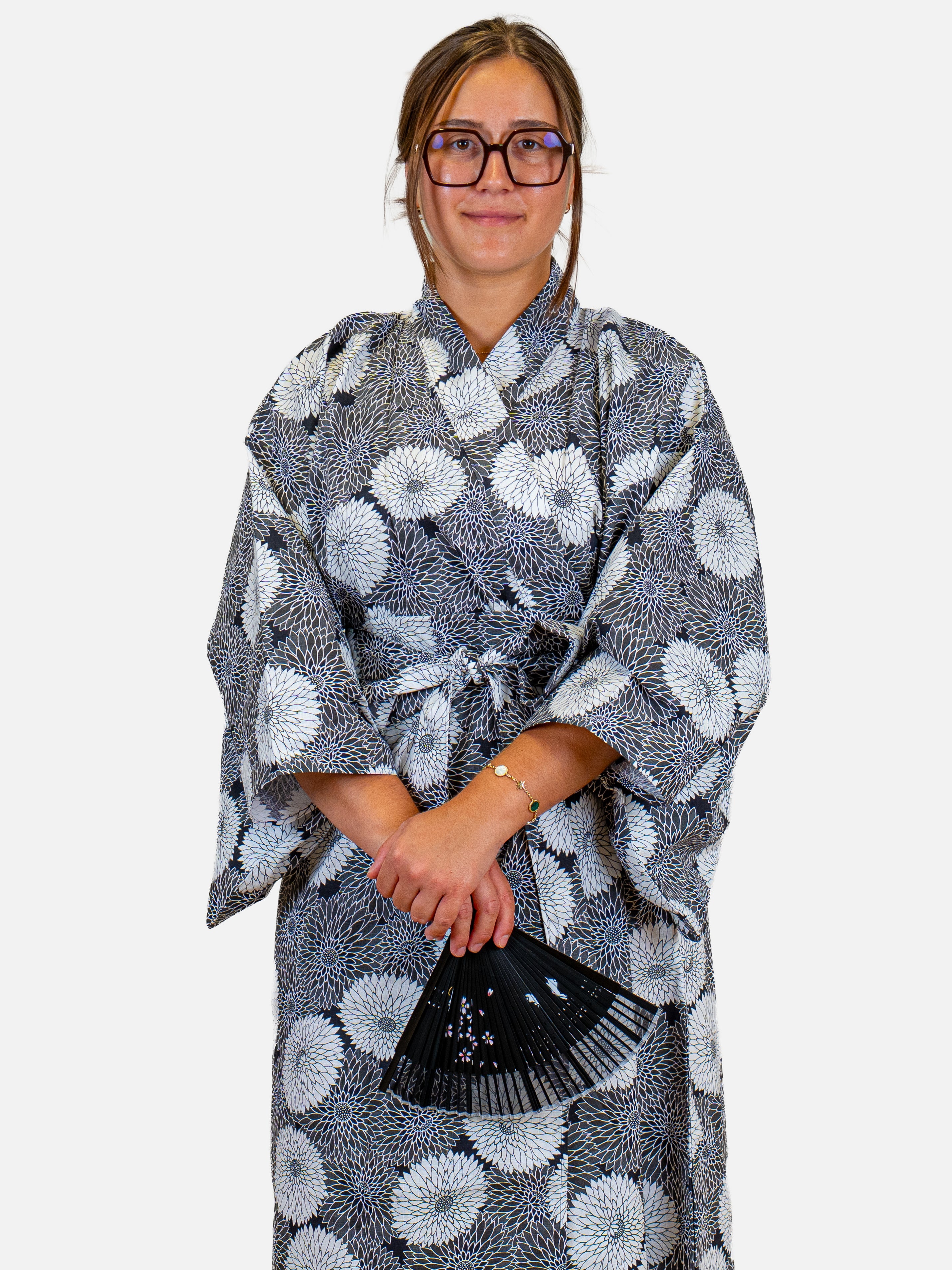Kimono Yukata Femme Kiku